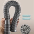 thumbnail image 3 of Kitchen Sink Deodorization Sink Drain Hose Drain Filter Double Tank for Wash Basin Bathroom Sewer Ac, 3 of 5