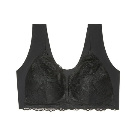Black of Friday Deals!Clearance Staron Women Bra Front Closure No Underwire Bra Stretch Comfortable Bra Wireless No Steel Bras Comfort Bra