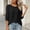 Black women fall tops a1, variant on Women Fall Winter Round Neck 3/4 Sleeve Ruffle Blouses for Women Casual Basic Pullover Tops Solid Boho Loose Fit Comfy Tee Tunic Shirts Trendy Fashion Work Clothes, Yellow L