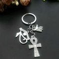 thumbnail image 1 of Ruiboury Keychain Anubis Queen Egypt Smooth Durable Fashion Key Ring Sturdy Safety Metal Clasp Holder Accessory Keys Cellphone Silver 1 Silver 1, 1 of 6
