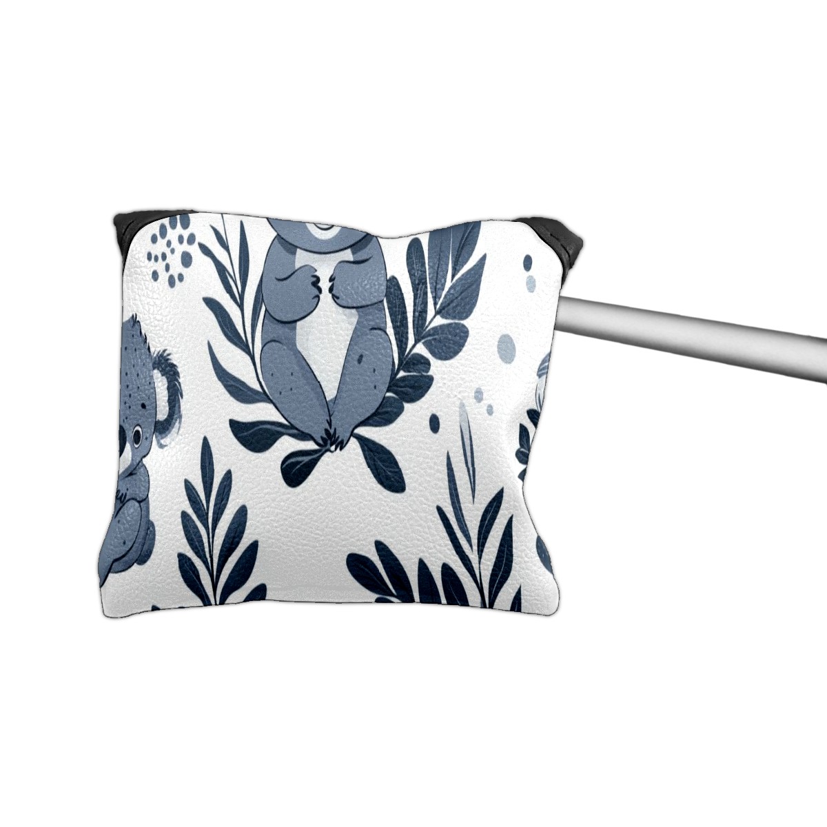 Golf Mallet Putter Cover Premium Leather Golf Putter Head Cover with Magnetic Closure, Golf Cover for Men and Women Koala Pattern