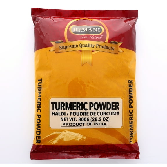 Hemani 100% Natural Turmeric Root Powder - 800g (28.21 OZ) - Haldi - Curcumin - Curcuma - 100% Pure, Salt Free - Vegan - Gluten Friendly - NON-GMO - Indian Origin
