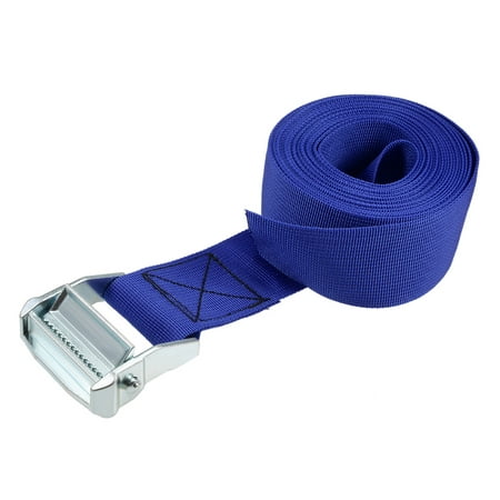 

Uxcell 5M x 5cm Lashing Strap with Cam Lock Buckle 500Kg Work Load Blue