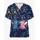 thumbnail image 3 of Accesorios de enfermera esmerilados para mujer de Disney Mickey Mouse, uniforme médico de corte ajustado, ropa de trabajo clínica dental para hospital y cirugía, 3 of 5