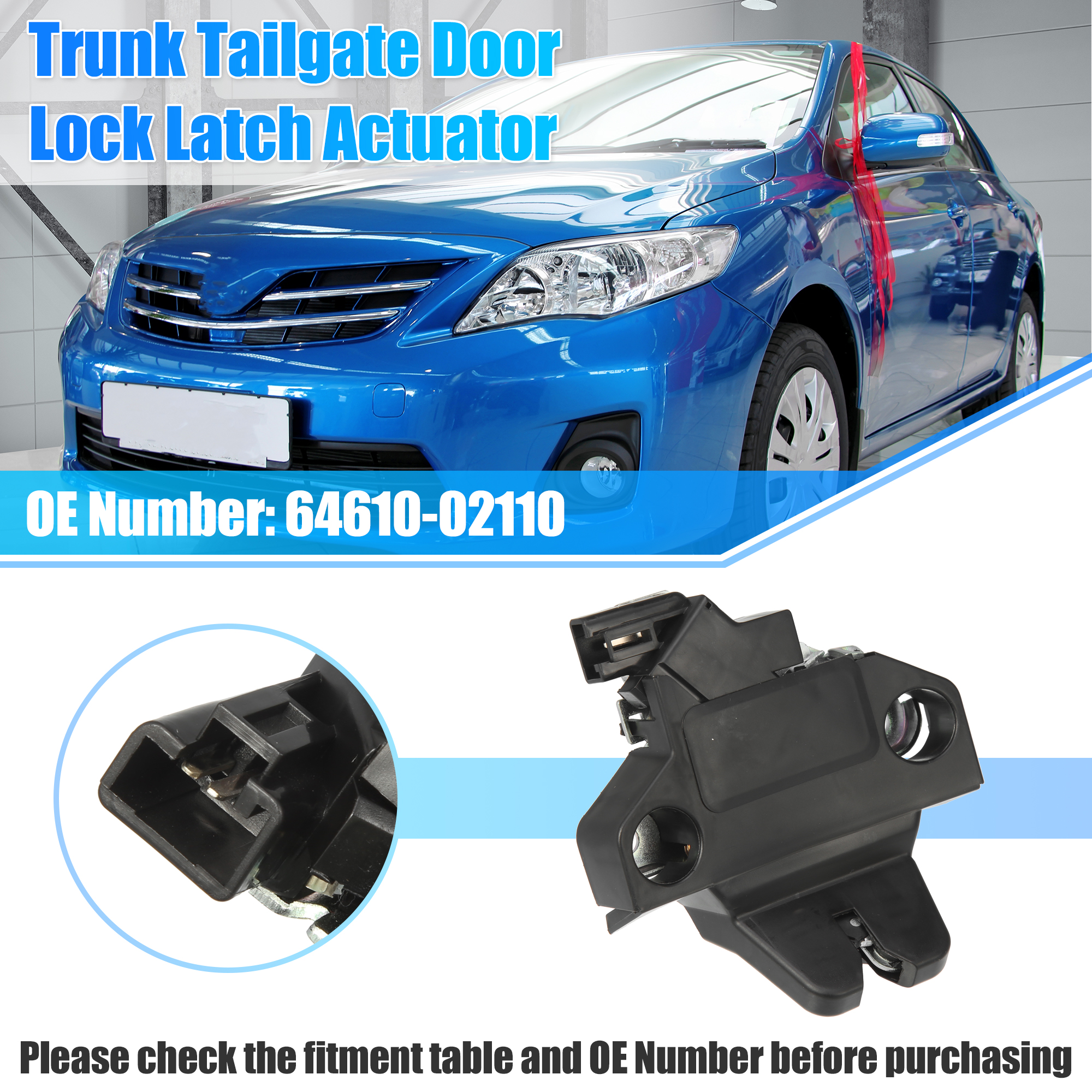 AUXITO Trunk Latch Tailgate Lock Actuator For Toyota Corolla 2003-2008 – 64610-02071