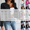 thumbnail image 3 of NominalSnug Womens Cropped Blazer Long Sleeve Collarless Casual Jacket Open Front Casual Work Office Cardigan Suit Jacket, 3 of 8