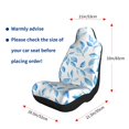 thumbnail image 2 of Car Seat Covers Are Protected From Dust And Spillage And Elastic Straps Are Easy To Install For Easy Car Suv Truck Delivery Watercolor Light Blue Leaves (3) 1, 2 of 8