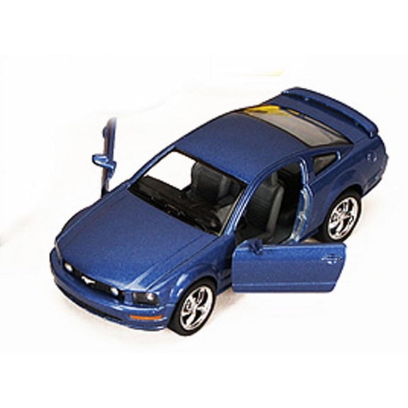 2006 Ford Mustang GT, Blue - Kinsmart 5091D - 1/38 scale Diecast Model Toy Car (Brand New, but NOT IN BOX)