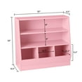 thumbnail image 5 of Your Zone Kids Bin Storage and Two Shelf Bookcase, Blush Rose, 5 of 8