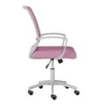 thumbnail image 4 of CorLiving Cooper Pink Fabric Mesh Back and Seat Office Chair with White Base, 4 of 7