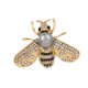 thumbnail image 5 of Pin de solapa, broche de abeja, alfileres para bufanda, accesorios de disfraz, decoración, broche de diamantes de imitación Gris, 5 of 9