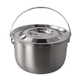 thumbnail image 1 of Stainless Steel Soup Oil Filter Pot with Lid Lard Tank Oil Strainer Basin Bowl, 1 of 12