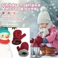 thumbnail image 2 of Childrens Winter Fleece Gloves For Boys Girls Keep Warm 4-7 Years, 2 of 4