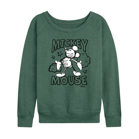 Disney - Mickey Mouse - Original Sketch - Women's Lightweight French Terry Long Sleeve Shirt