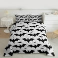 thumbnail image 2 of jejeloiu Boys Happy Halloween Full Size Comforter Sets,Flying Animal Bats Bedding Comforter Set,Gray Black Bedding Sets For Teens,Ultra Soft Home Decor Reversible,3pcs, 2 of 8
