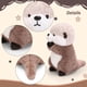 thumbnail image 4 of Riuhot Nutria Animales De Peluche Nutria Linda Felpa Suave Nutria Peluche Juguete Nutria Rellena Regalo para Niños Niñas Niños 9.8 Pulgadas Nutria Marina Animal De Peluche, 4 of 4