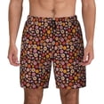 thumbnail image 2 of Goofa 70s Groovy Hippie Retro Printed Men's Swim Trunks Board Shorts Quick Dry Mens Swimming Trunks with Compression Liner,Breathable Fit Hawaii Beach Shorts-, 2 of 9