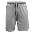 thumbnail image 3 of Ohufall Athletic Sets for Mens Solid Color Round Neck Tee and Shorts 2 Piece Sets Plus Size Summer Sprots Wear Outfits, 3 of 6