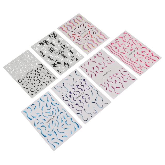 Nail Art Sticker, Flame Nail Stickers Artistical Innocuous Exquisite For Manicure