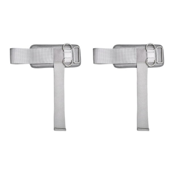 2 correas de muñeca para levantamiento de pesas, banco de fitness, gimnasio para dominadas y soportes de muñeca. Gris 32x175cm