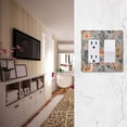 thumbnail image 5 of Yayeee Rocker Switch Wall Plate 1-Gang 4.6"x2.9" Home Decorative Outlet Cover, Gray Llama Pattern, 5 of 6