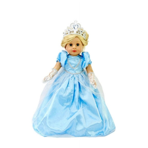American Fashion World Blue Princess Ball Gown Made to fit an 18in Doll