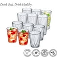 thumbnail image 3 of Amazing Abby - Snowflake - 16-Ounce and 24-Ounce Plastic Tumblers (Set of 12), Plastic Drinking Glasses, All-Clear Reusable Plastic Cups, Stackable, BPA-Free, Shatter-Proof, Dishwasher-Safe, 3 of 5