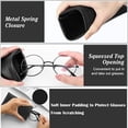 thumbnail image 4 of Easter Travel Friendly Leather Automatic Closure Sunglasses Holder Soft Pouch For Secure Storage & Portability Collapsible Storage with Storage Clothes Attic Organization Boxes for Organizing Large, 4 of 4