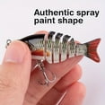 thumbnail image 5 of 2pc Mini Multi-segment Bionic Hard Bait - 2.36in/0.18oz - Artificial Swimbait For Freshwater And Saltwater Trout And Bass Fishing, 5 of 10
