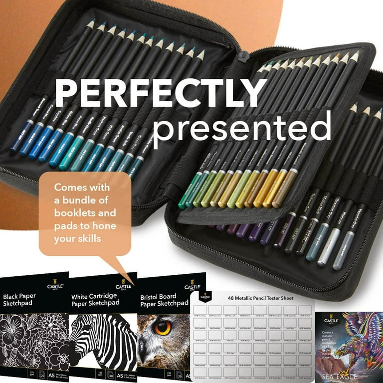 Art Magic Watercolor Pencils, Set of 48 Professional Colored