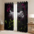 thumbnail image 2 of Feelyou Video Gaming Gamer Black Out Curtains, Chic Abstract Curtains Pack of 2 (42x63 Each), Teens Kids Boys Girls Bedroom Curtains, Blackout Curtains Bedroom Decor, 2 of 6