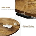 thumbnail image 3 of Roromall 47-inch Round Dining Table, Wooden Kitchen Table for 4, Industrial Dinner Table with Metal Base for Home Dining Room Living Room (Only Table), 3 of 8