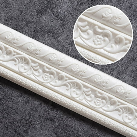 

Veeogra Big Sale Wall Stickers Wall Trim Wall Trim Line Skirting Border 3D Pattern Sticker Decorative Self Adhesive Waterproof Wall Border Strip Foam Molding Trim For Baseboard Corn Home Decor