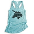thumbnail image 1 of Unicorns Are Vegan Tank Top, Ladies Racerback Tank Top, Vegan Tank, Veganism Tank, Vegan Unicorn Tank, Cancun, X-Large, 1 of 3