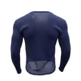thumbnail image 3 of Kalauyu Mens Henley Shirts Sheer Mesh See Through Long Sleeve Button Up Blouse Slim Fit Solid Color Party Clubwear Tops, 3 of 6