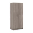 thumbnail image 2 of Tot Mate Double-Door Tall Cabinet, Gray Wood Laminate, 30"W x 20 1/2"D x 72"H, Assembled, 2 of 7