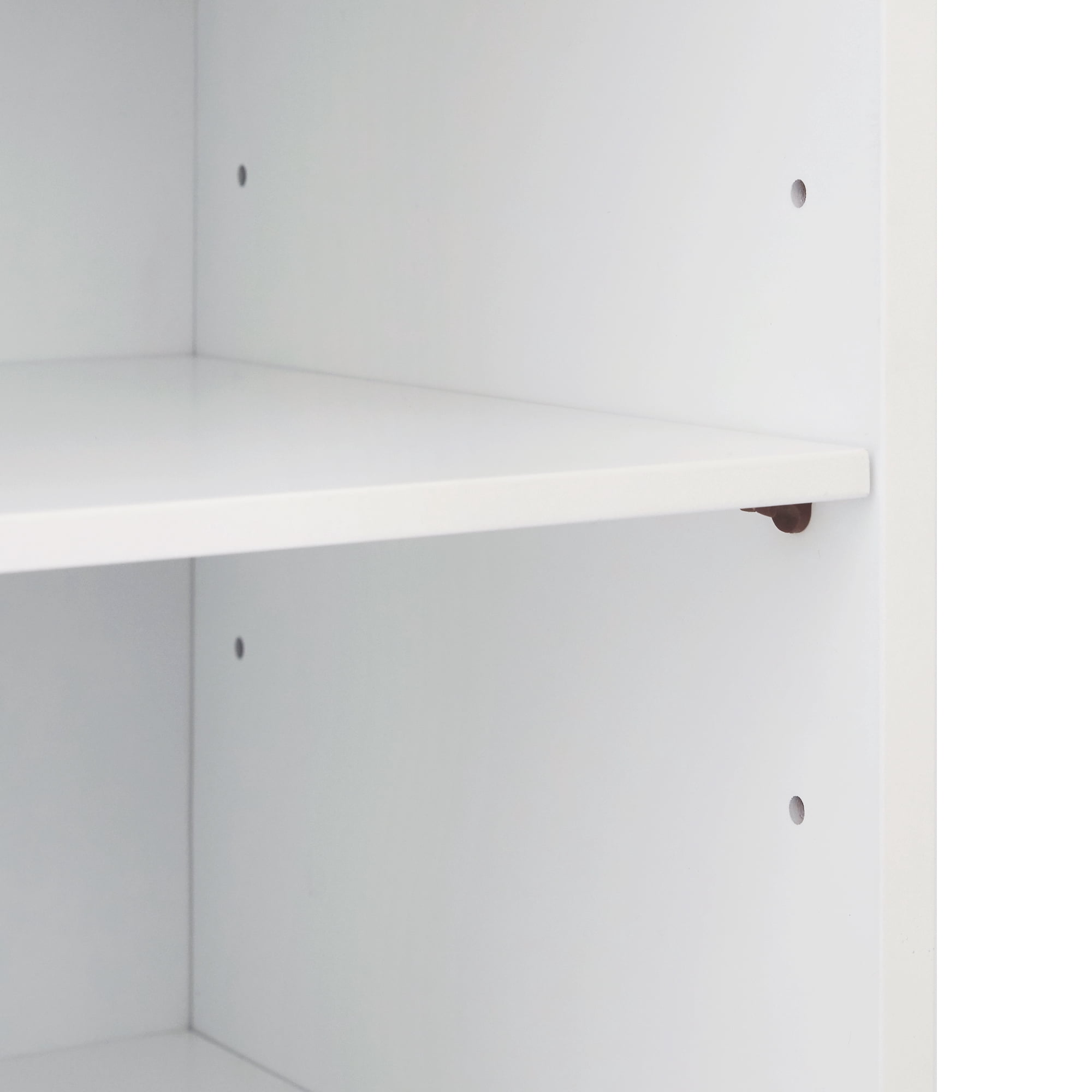 Teamson Home Tyler Freestanding Multifunctional Floor Accent Cabinet, White and Walnut