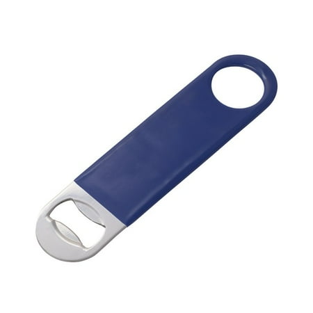 

Flat Bottle Opener Blue PVC Coating Stainless Steel