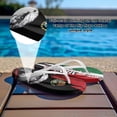 thumbnail image 5 of Chririnla Women's Mexican Flag Print Beach Sandals Comfortable Yoga Mat Arch Support Eagle Print Flip Flops Fashion Quick Dry Non-Slip Vacation Pool Flats Slippers, 5 of 7