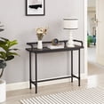thumbnail image 4 of VECELO 39.2" Console Table with Charging Station, Narrow Sofa Table with 2 Power Outlet and 2 USB Ports for Living Room and Hallway, Charcoal Gray, 4 of 9