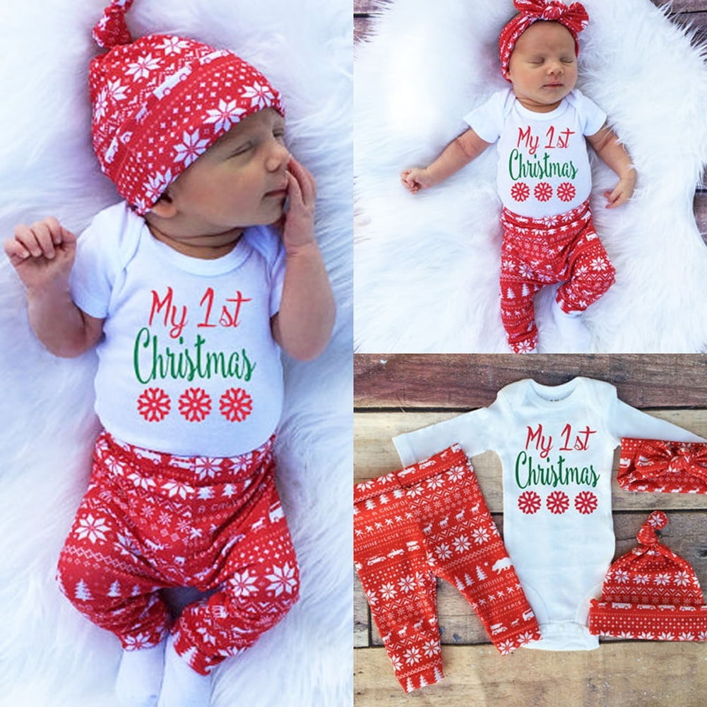 newborn boy first christmas outfit
