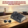 thumbnail image 4 of Organizador de anteojos de cuero plegable 2/3/4/5/6 caja de almacenamiento de gafas de sol de múltiples ranuras portátil de viaje para gafas Almacenamiento y organización del hogar L6402 negro Cateissary HA003745-05B, 4 of 6