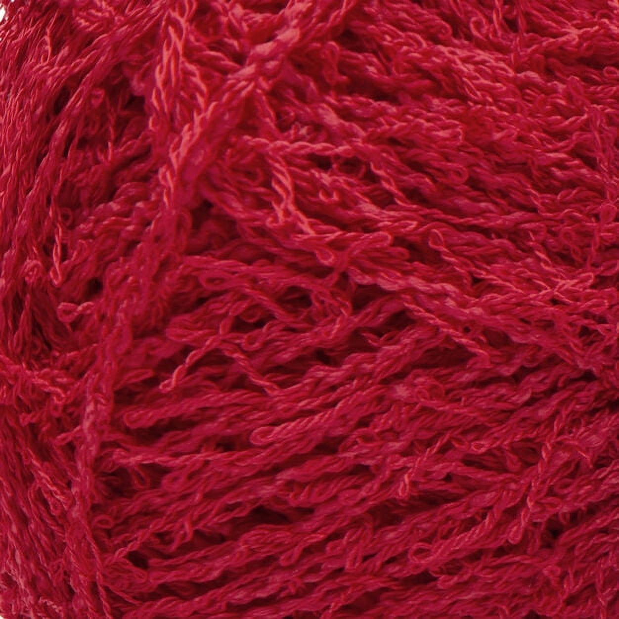 New Red Heart SCRUBBY CHERRY 0905 Yarn 3.5 oz Single Skein