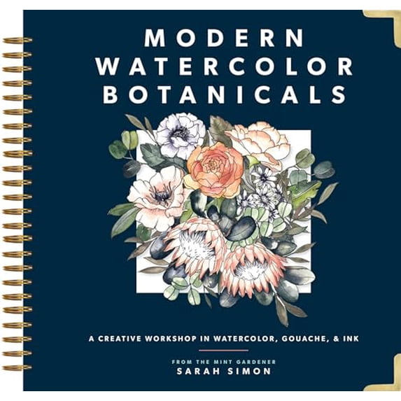 Pre-Owned Modern Watercolor Botanicals: A Creative Workshop in Watercolor, Gouache, & Ink, 9781944515584, 1944515585, Paperback,