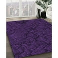 thumbnail image 2 of Ahgly Company Indoor Rectangle Patterned Deep Purple Area Rugs, 6' x 9', 2 of 6