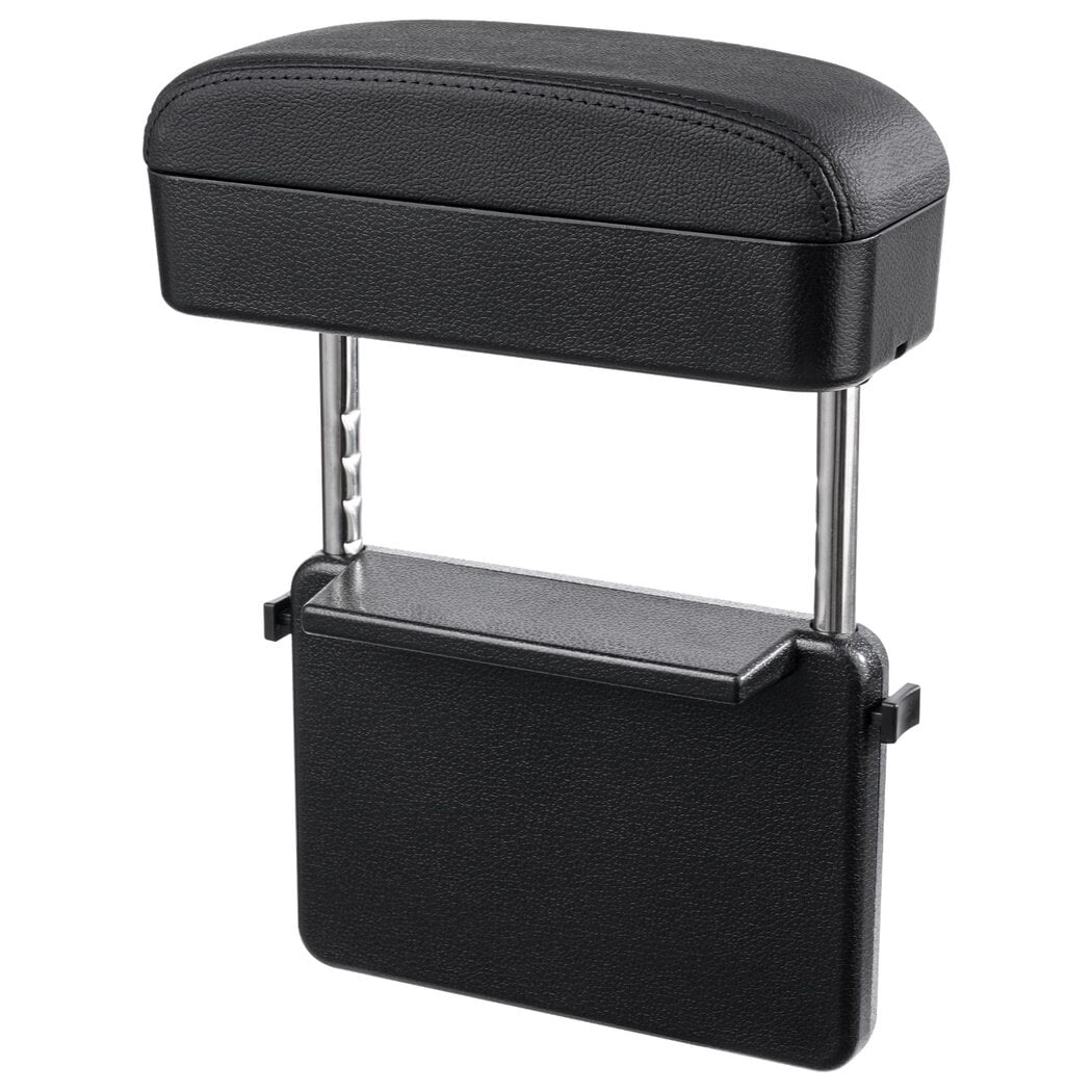 Soft Car Armrest Support Elbow, 2-in-1 Adjustable Height Car Console Armrest Box, Rest Armrest Extender Console Storage Case, Driving Arm Releasing Supply Accessory