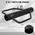 thumbnail image 2 of EastVita 8LB Fence Post Driver with Handle Manual T Post Driver Metal Post Hammer for U Fence Post Wooden Post Black, 2 of 7