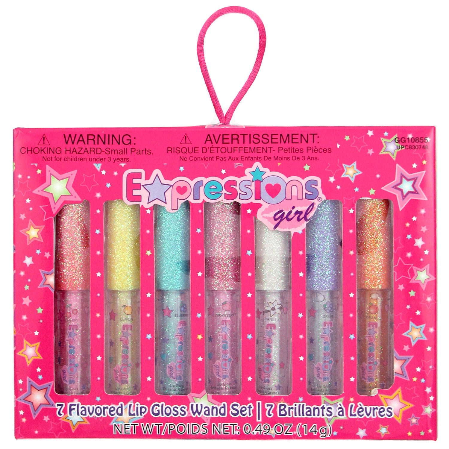 Expressions Girl Flavored Lip Gloss, 7 Ct