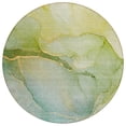 thumbnail image 2 of Addison Rugs Chantille Indoor/Outdoor Transitional Watercolors Green Washable Round Rug, 8' x 8', 2 of 6