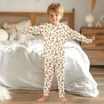 thumbnail image 6 of joogoo Eiffel Tower Rose Flower Pajamas Set Long Sleeve Soft Cotton Sleepwear 2 Piece 18M, 6 of 7